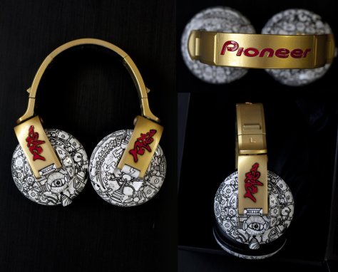 Gold Custom Headphones